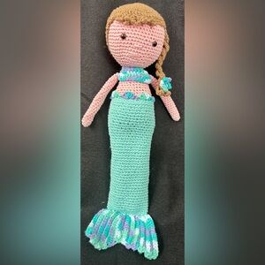 Handmade Crochet Mermaid Doll